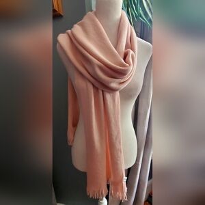 Calvin Klein Light Peach Wrap Scarf